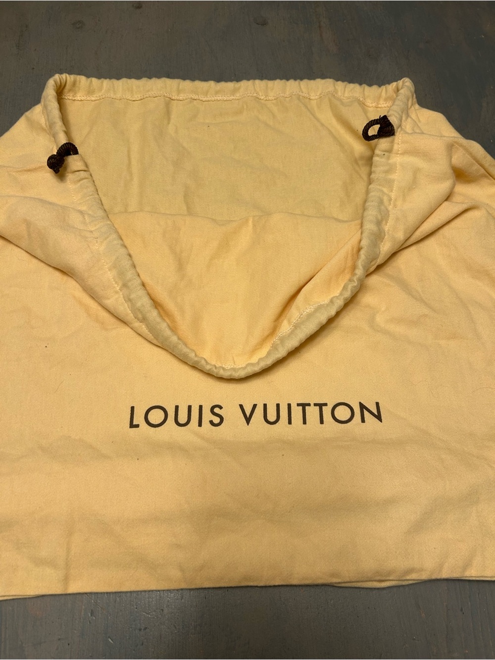 Louis Vuitton large dustbag either drawstring